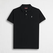 MCS Polo 100% cotone piquet Nero
