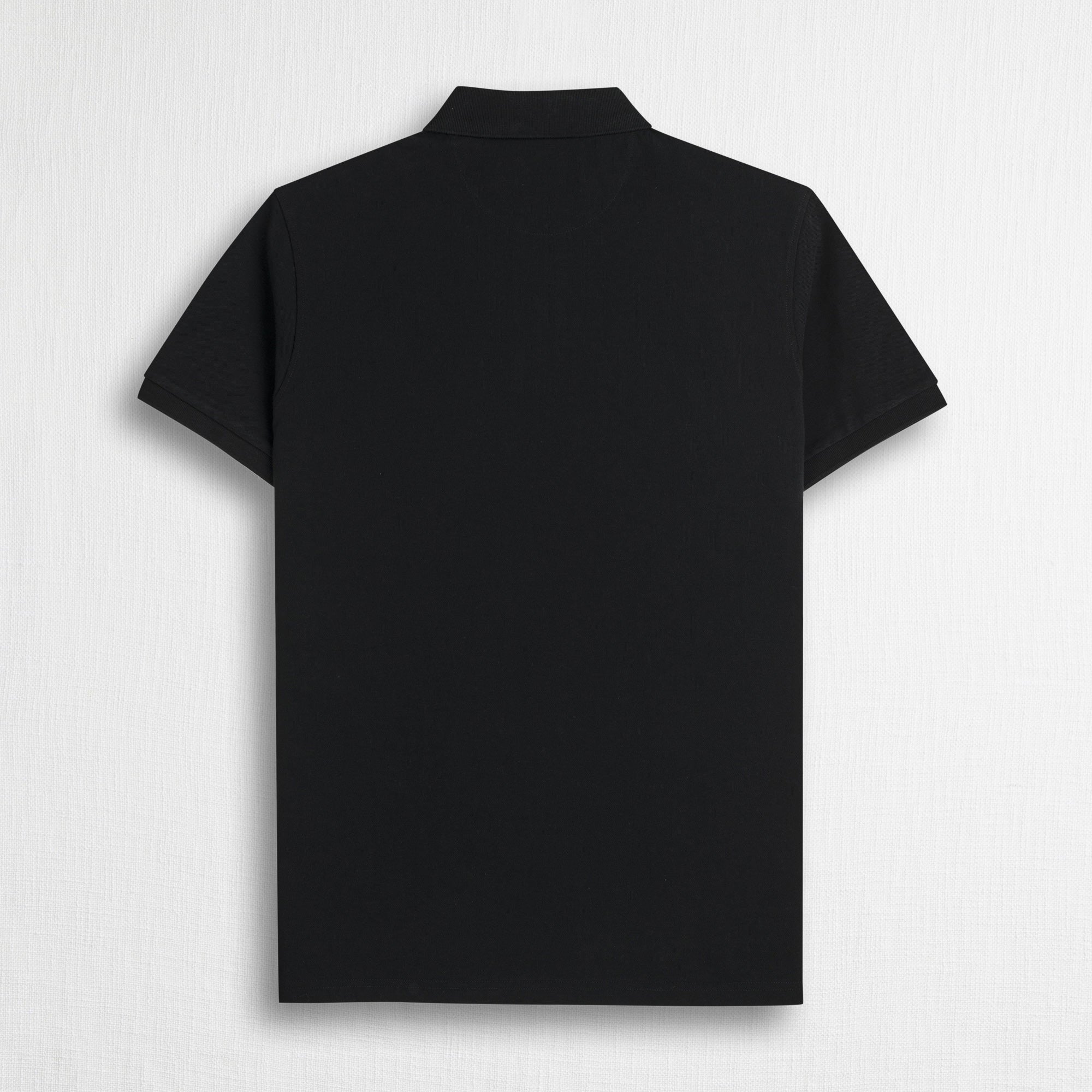 MCS Polo 100% cotone piquet Nero