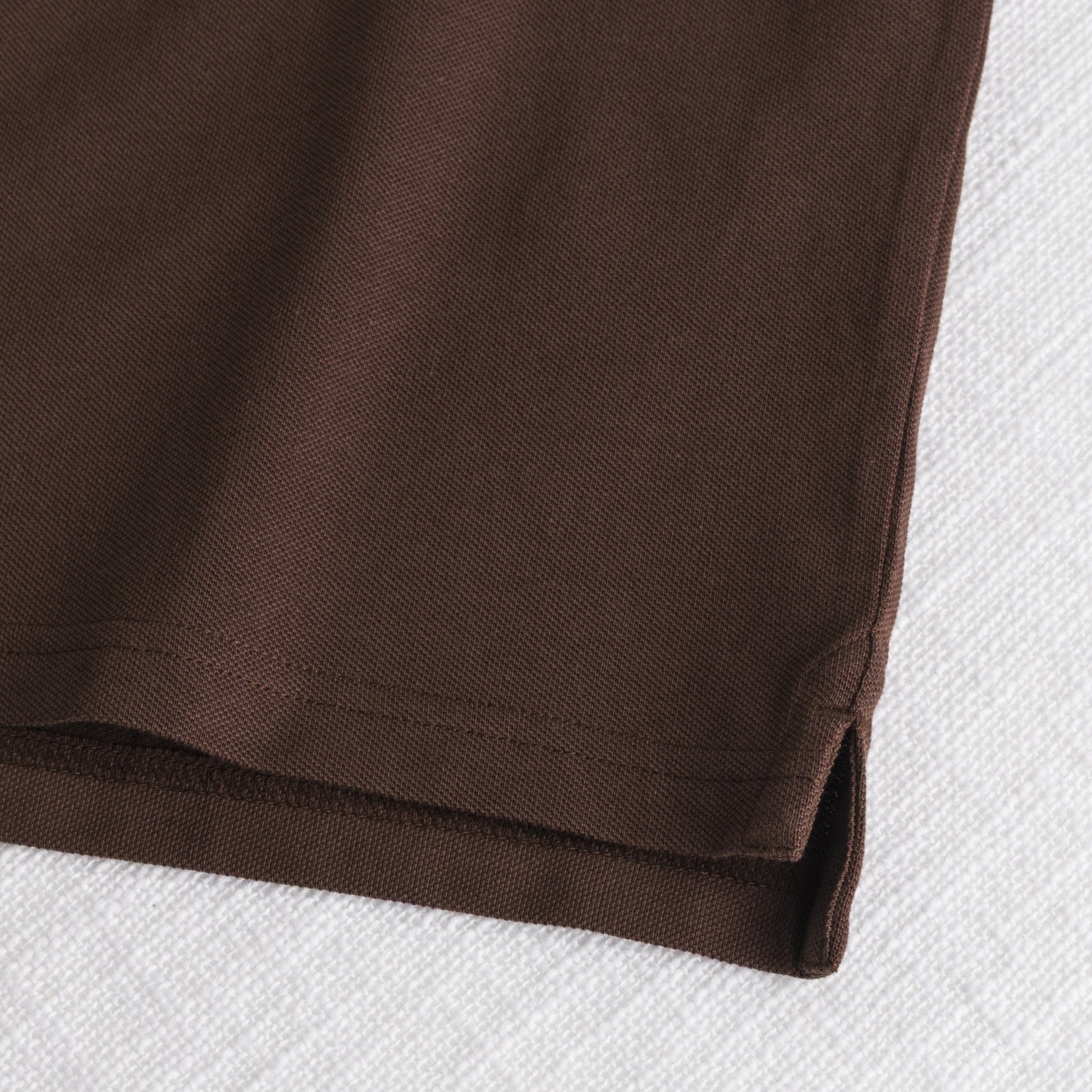 MCS Polo 100% cotone piquet Marrone