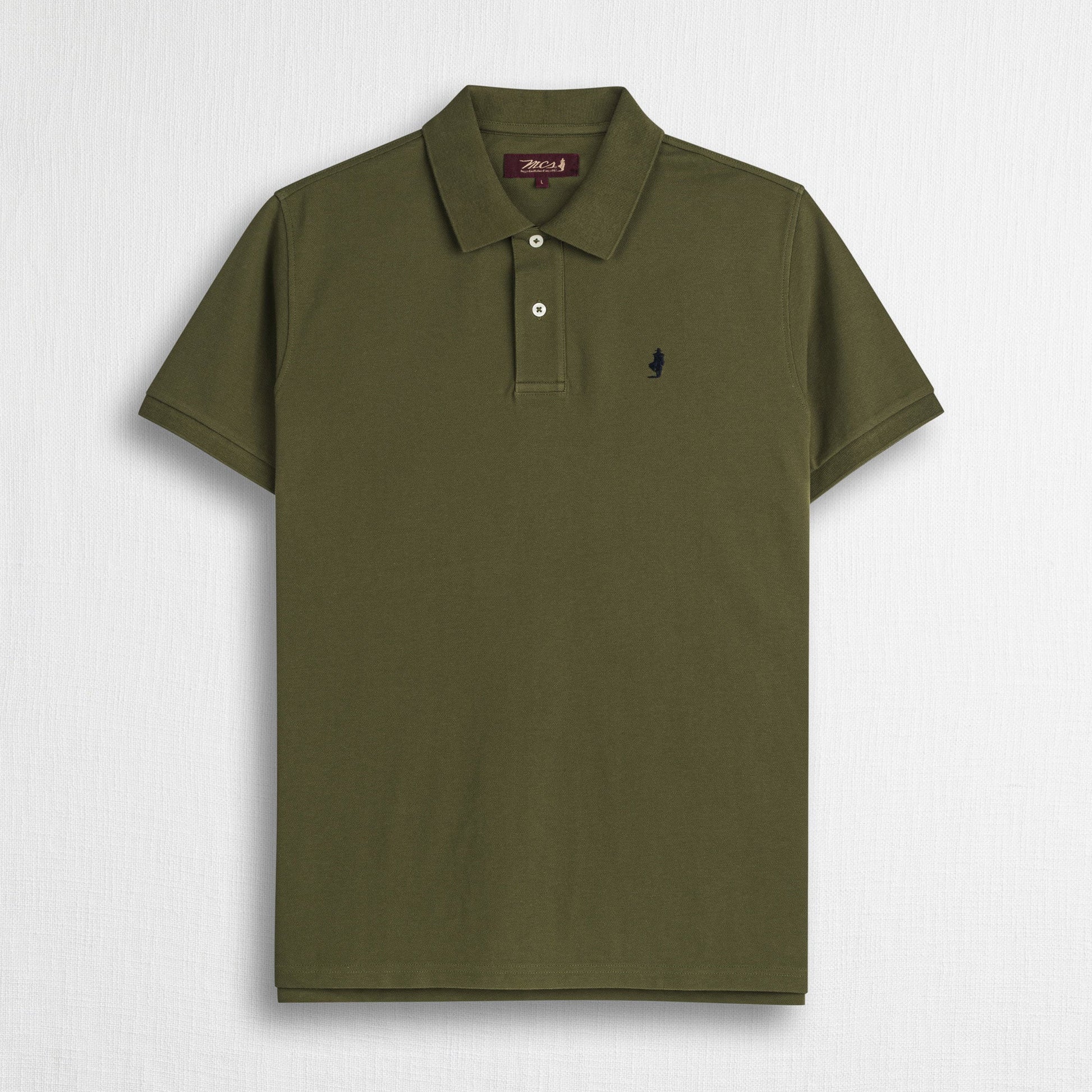 MCS Polo 100% cotone piquet Verde