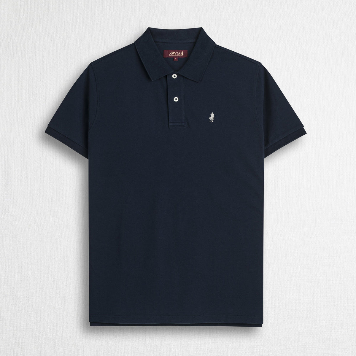 MCS Polo 100% cotone piquet Blu