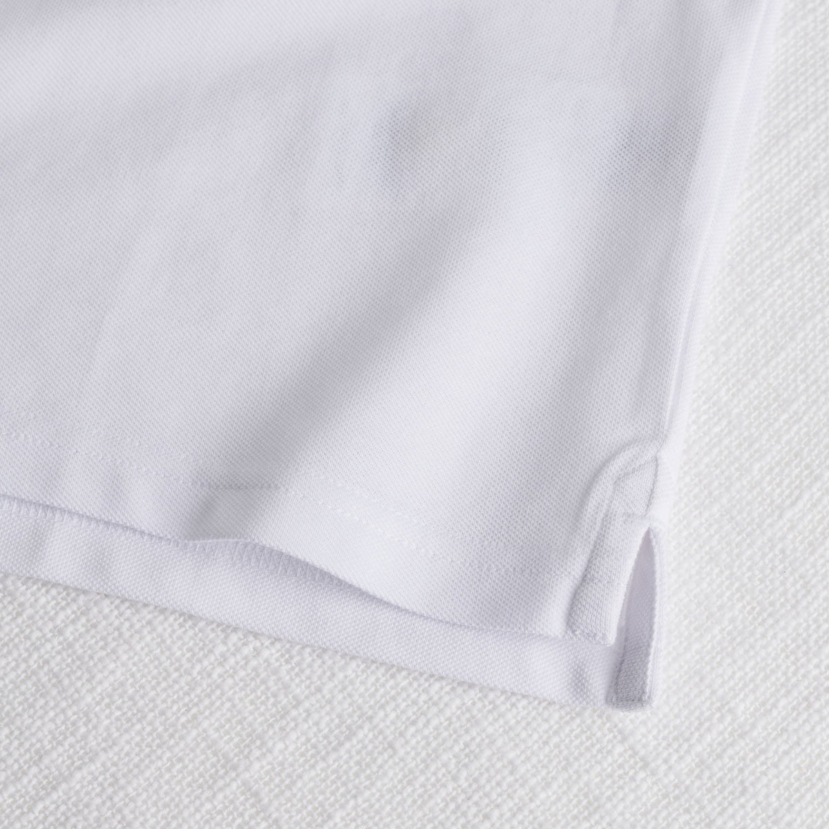 MCS Polo 100% cotone piquet Bianco