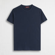 MCS T-Shirt 100% cotone mercerizzato con logo ricamato Blu