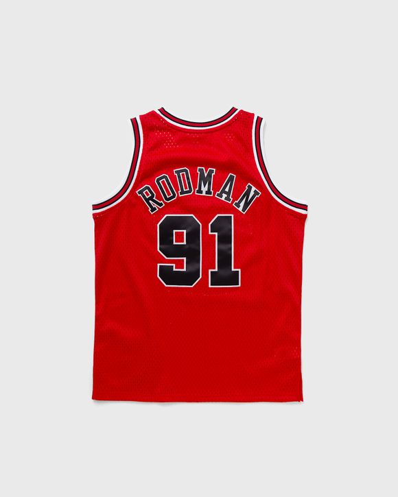 Mitchell & Ness Canotta NBA Chicago Bulls 1997-98 Dennis Rodman #91 Rosso