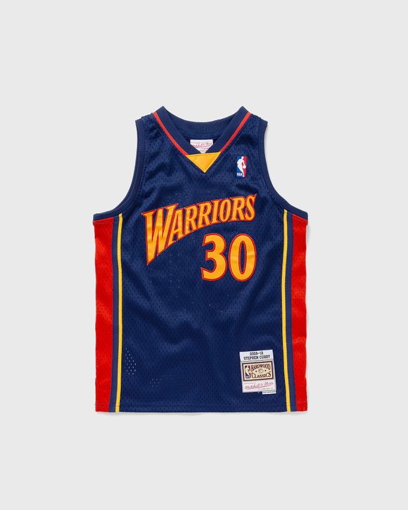 Mitchell & Ness Canotta NBA Golden State Warriors 2009-10 Stephen Curry #30 Blu