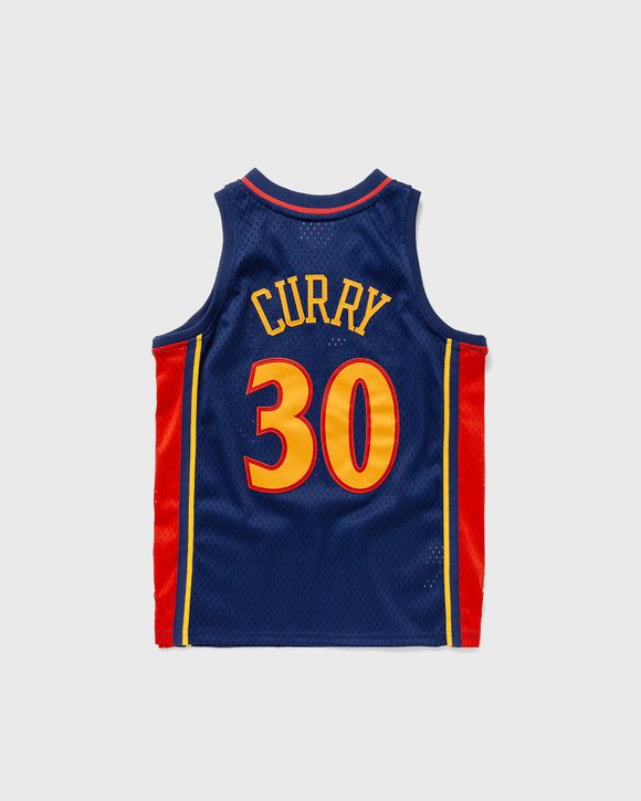 Mitchell & Ness Canotta NBA Golden State Warriors 2009-10 Stephen Curry #30 Blu
