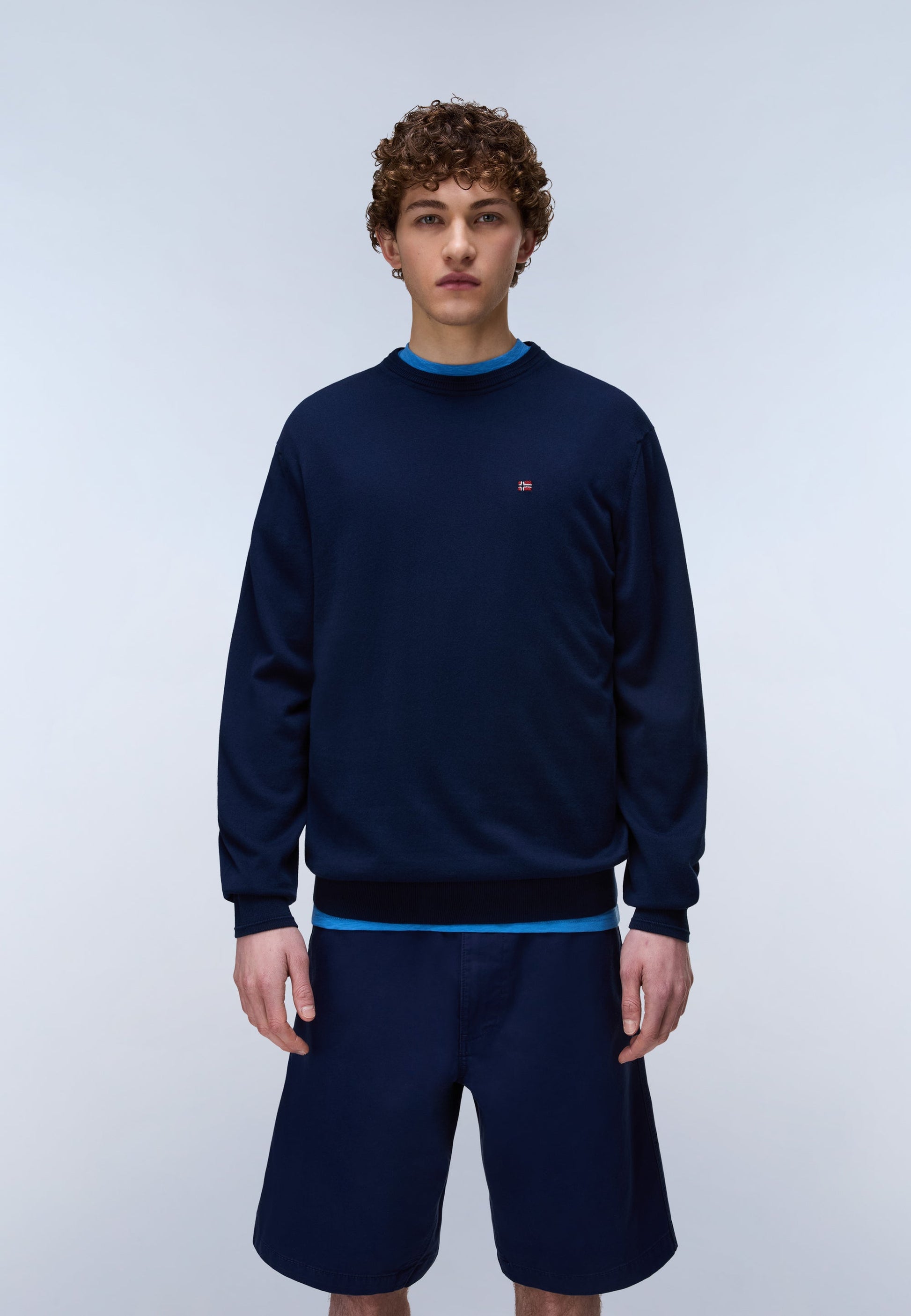 Napapijri Maglia a Manica Lunga Salis Blu