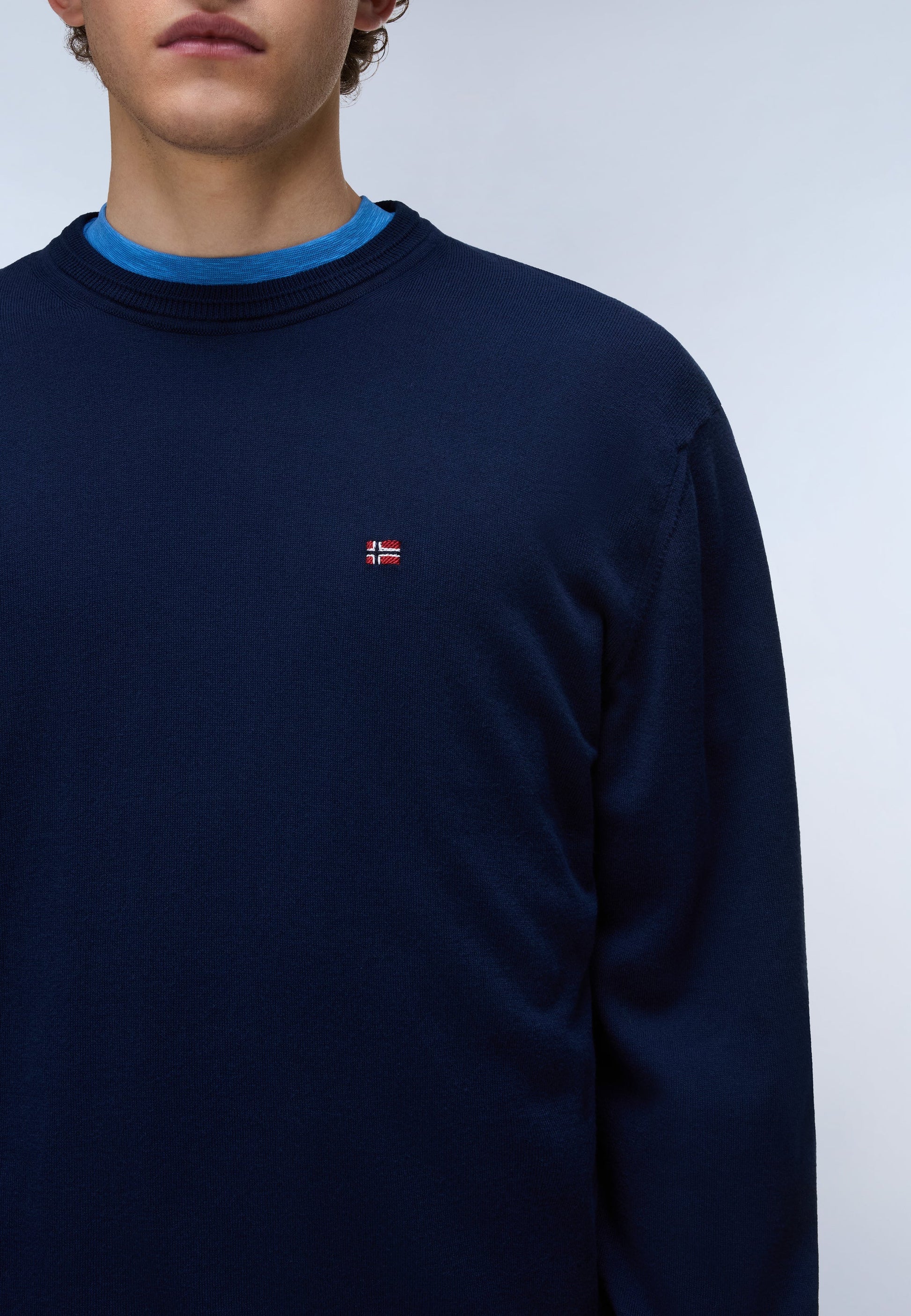 Napapijri Maglia a Manica Lunga Salis Blu