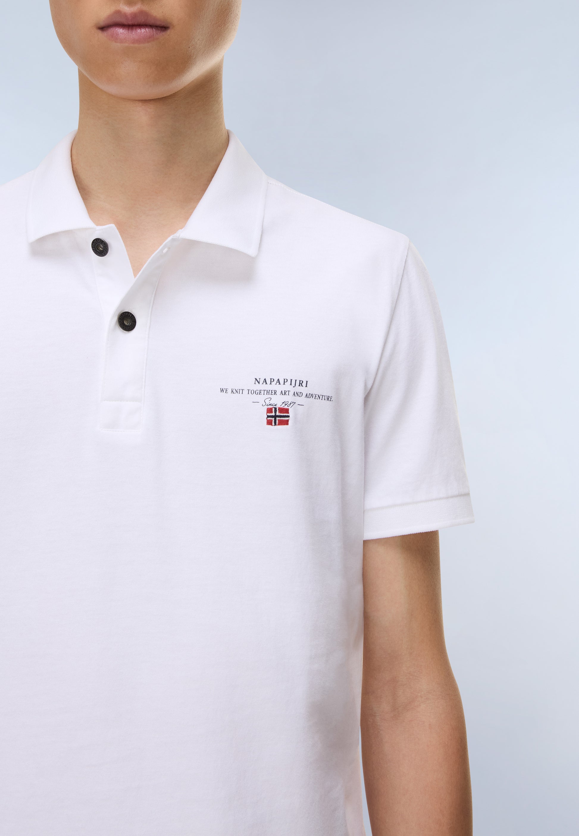 Napapijri Polo Elbas Jersey Bianco