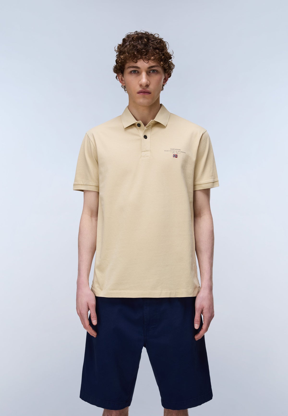 Napapijri Polo Elbas Jersey Beige