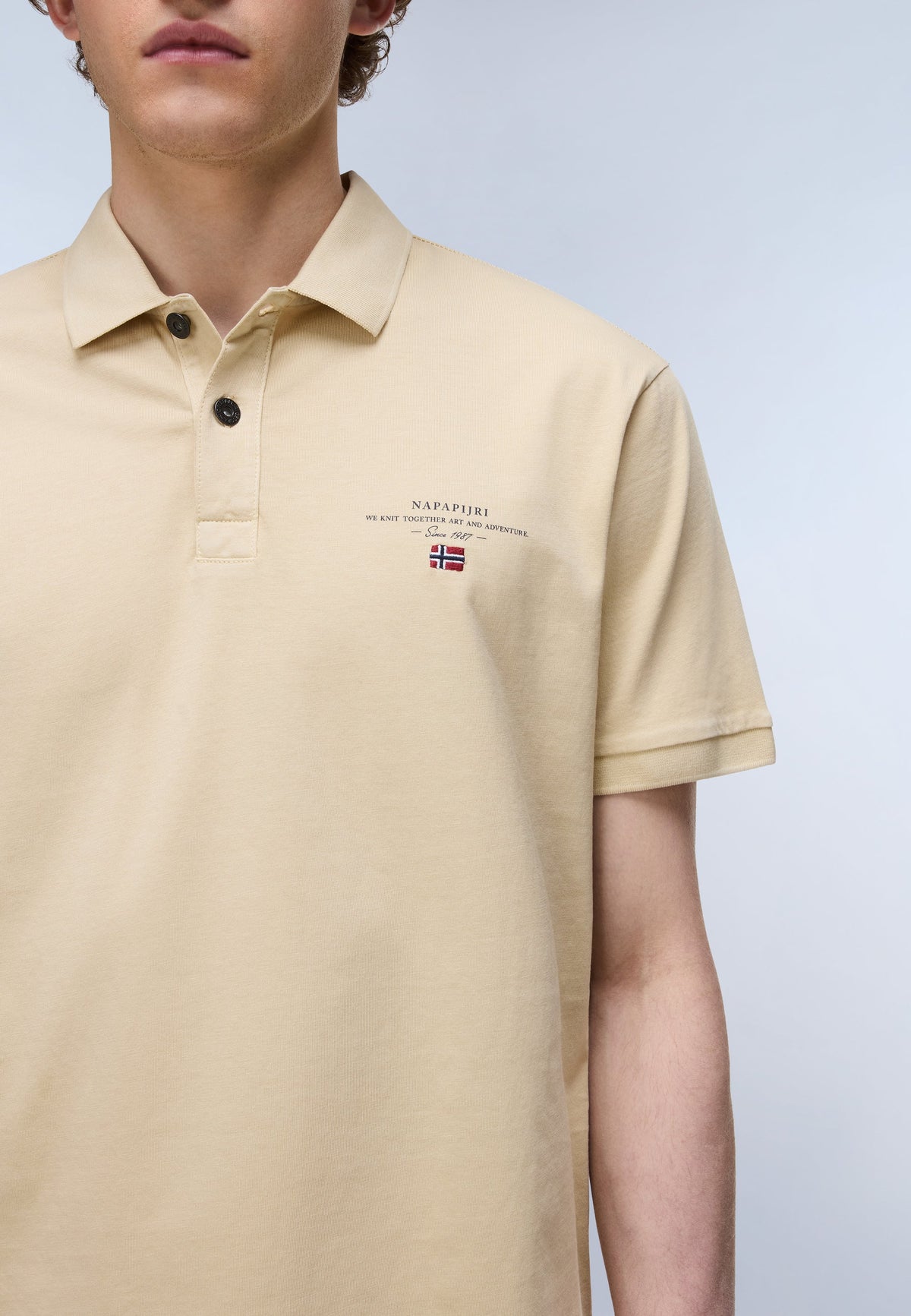 Napapijri Polo Elbas Jersey Beige