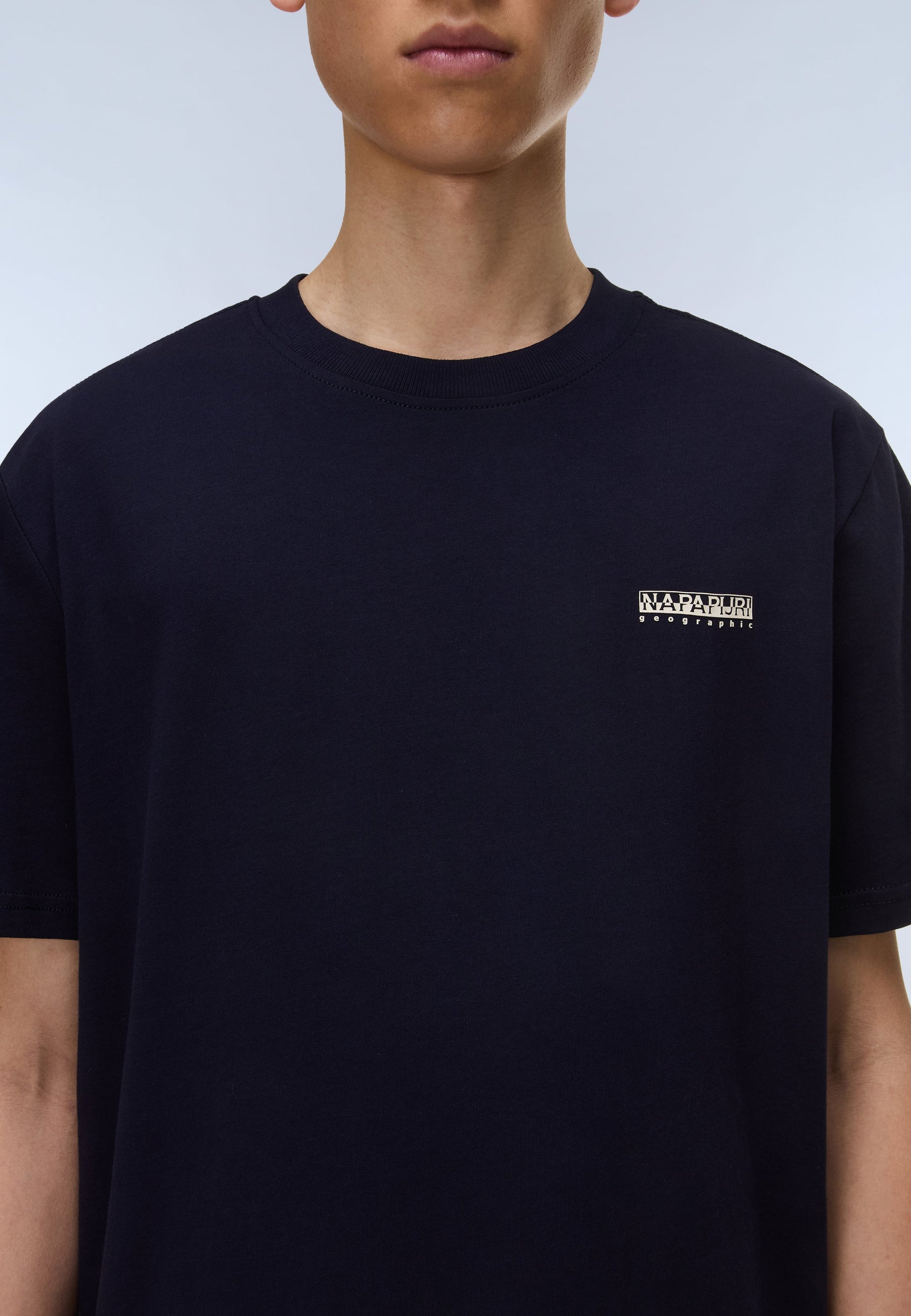 Napapijri T-Shirt Relaxed Small Box Logo Blu