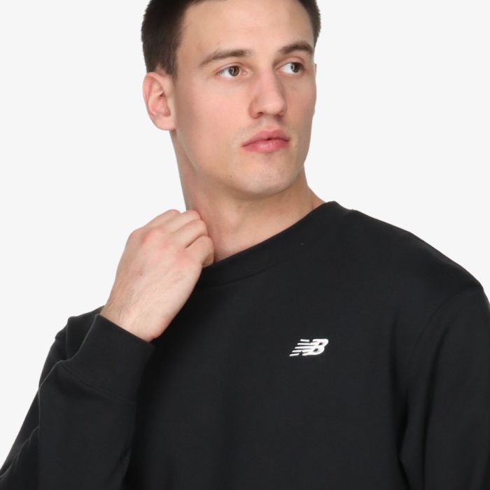 New Balance Felpa Sport Essentials French Terry Crew Nero