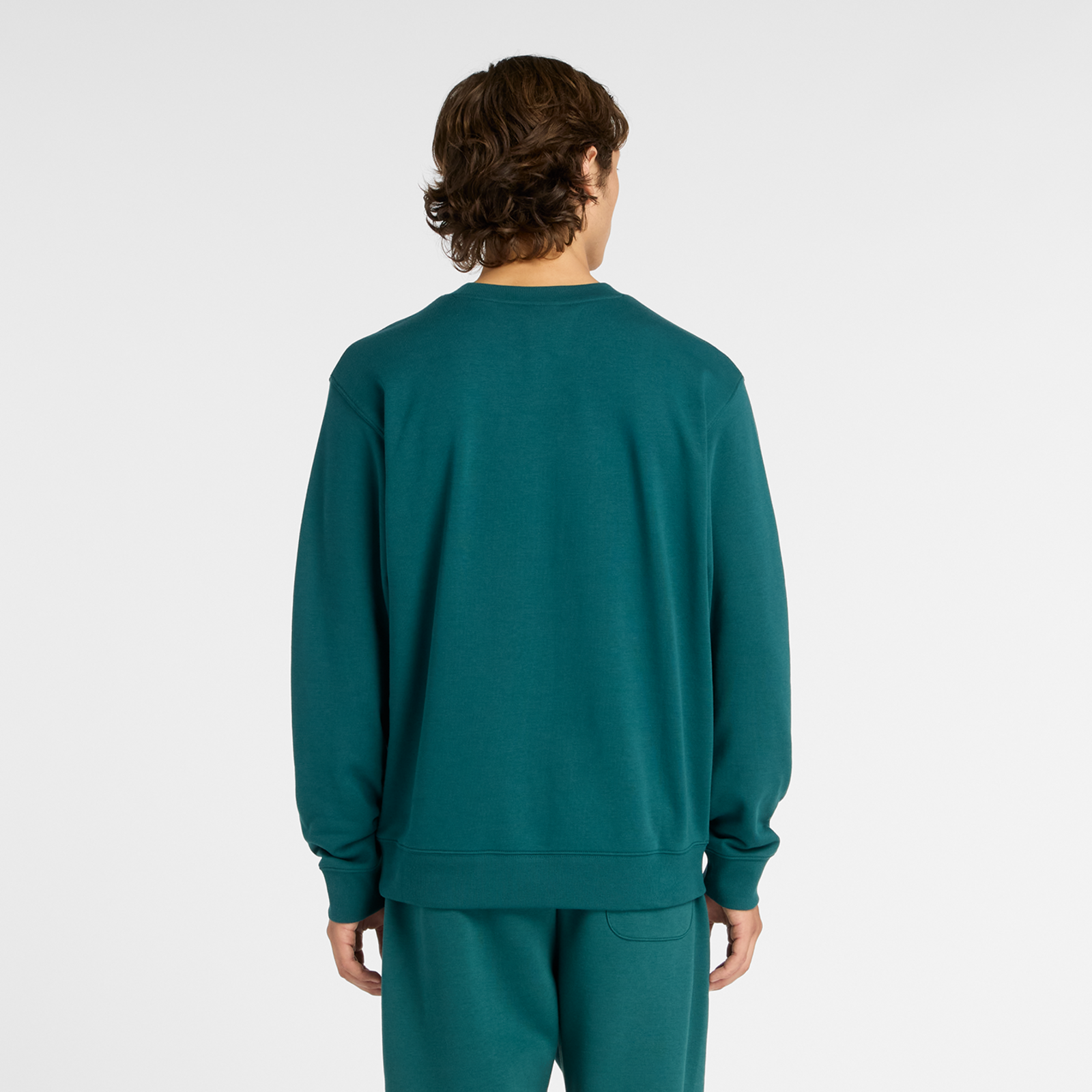 New Balance Felpa Sport Essentials French Terry Crew Verde
