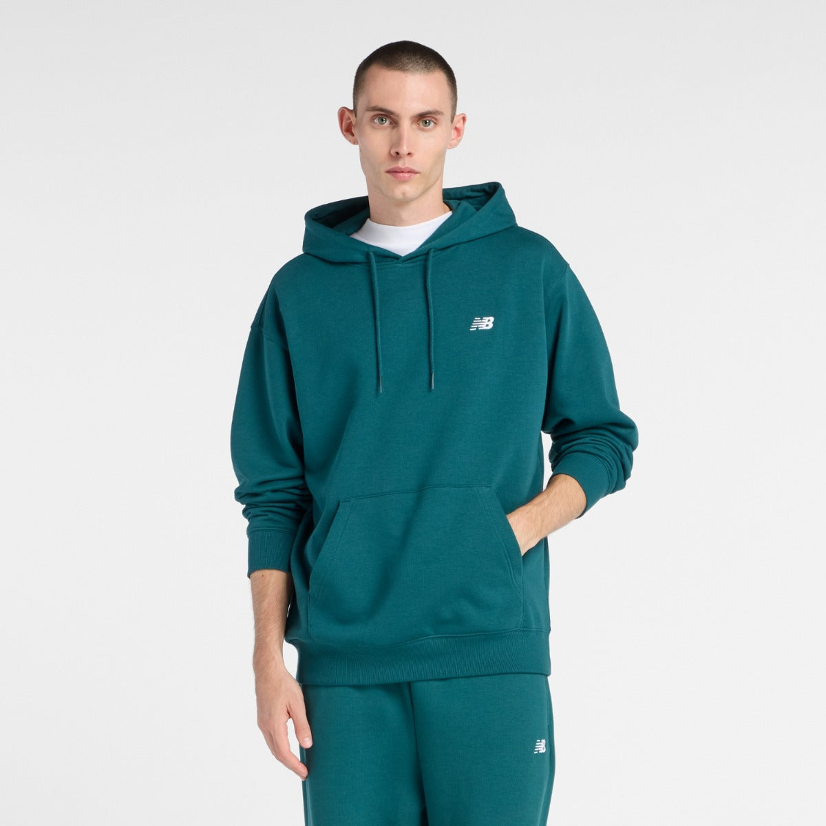 New Balance Felpa Sport Essentials French Terry Hoodie Verde