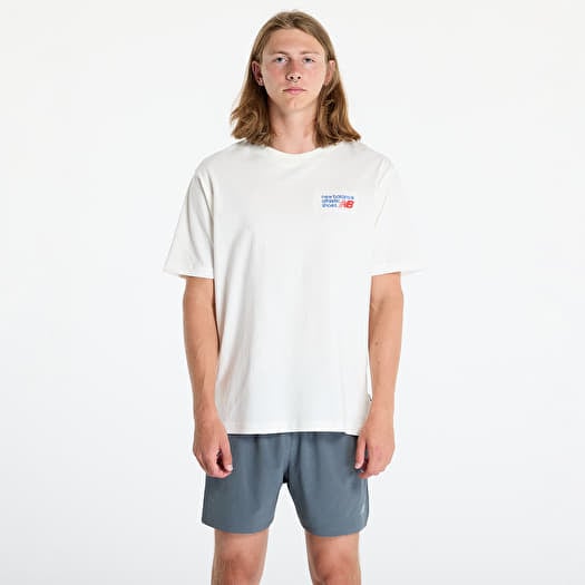 New Balance T-Shirt Athletics Premium Logo Beige