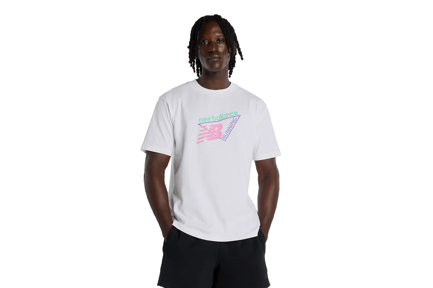 New Balance T-Shirt Classic Tri-Logo Bianco