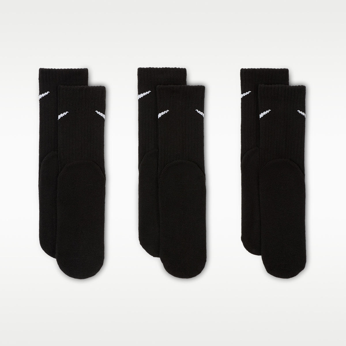 Calze Basics Crew Bambini (3 paia) - Nero