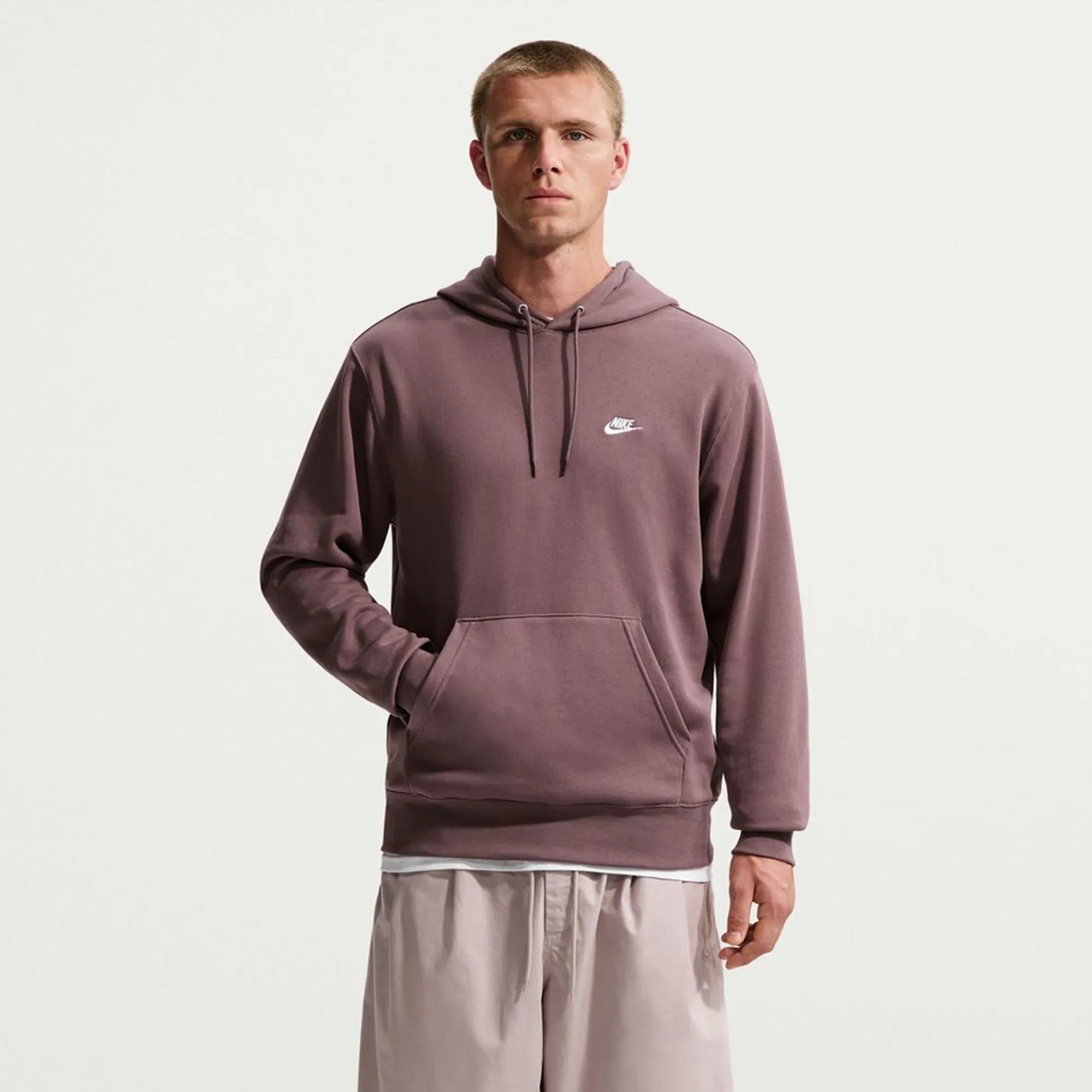 Felpa Club French Terry con Cappuccio - Rosa