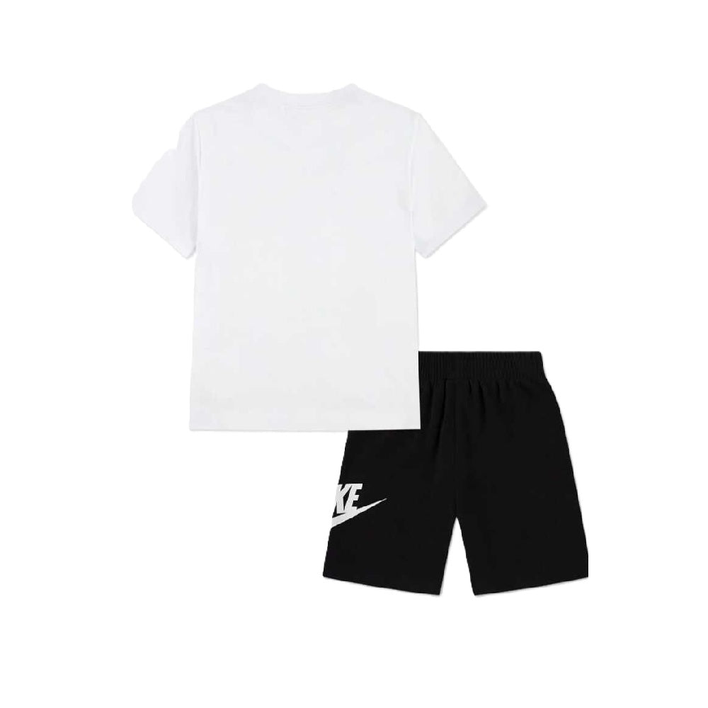 Nike Completo Sport Club Tee & Short Bianco