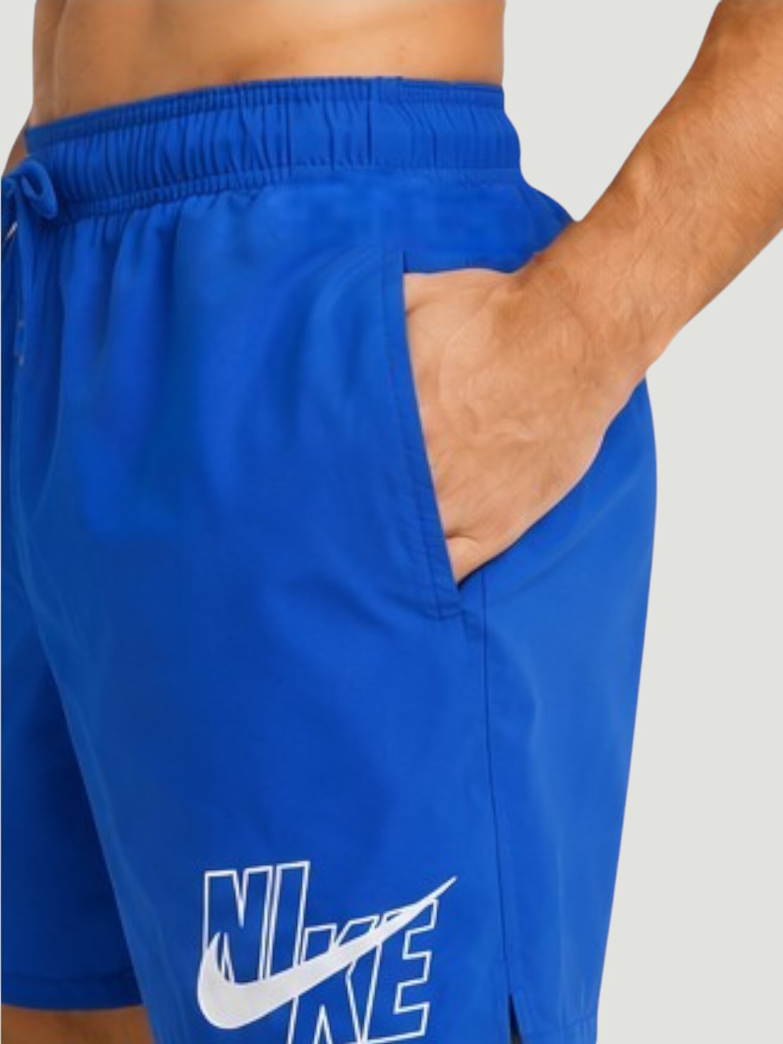 Nike Costume Boxer Swim Logo Lap 5" Volley Blu