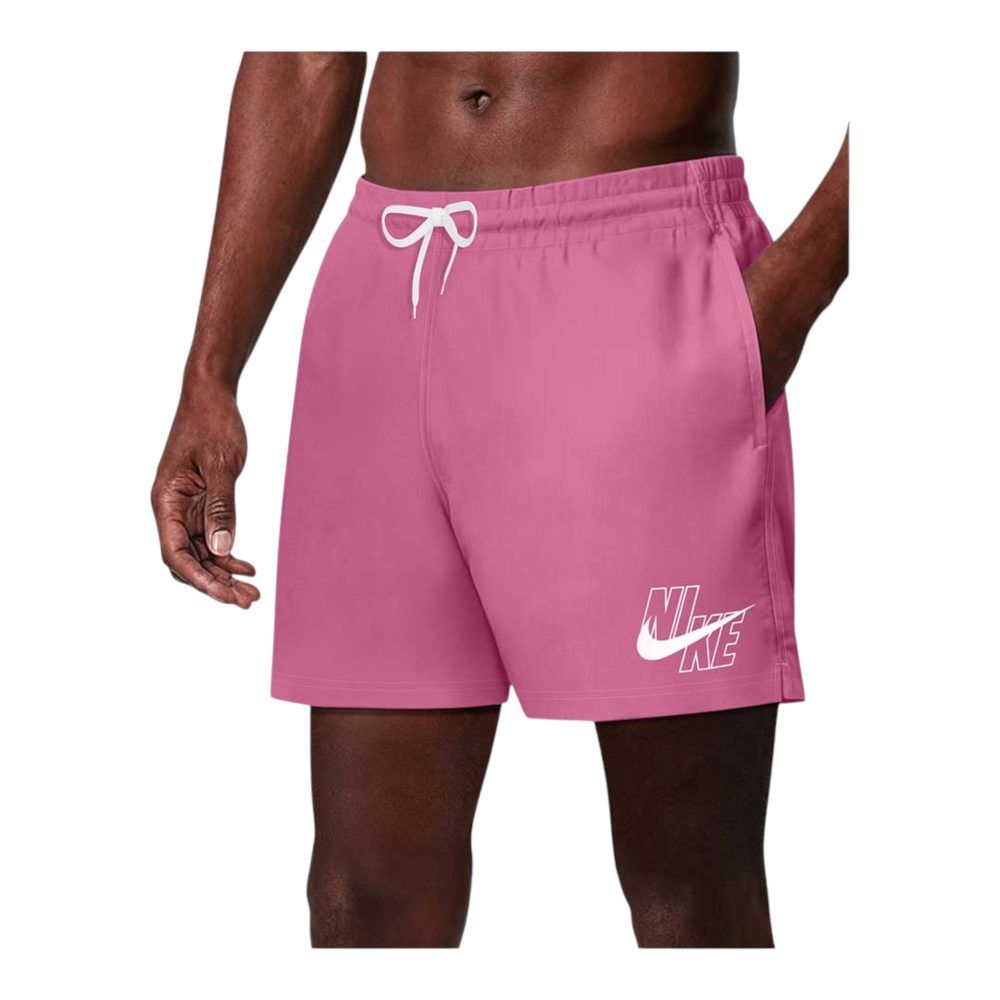 Nike Costume Boxer Swim Logo Lap 5'' Volley Rosa