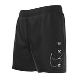 Costume Boxer Swim Split Logo 4" Volley - Nero