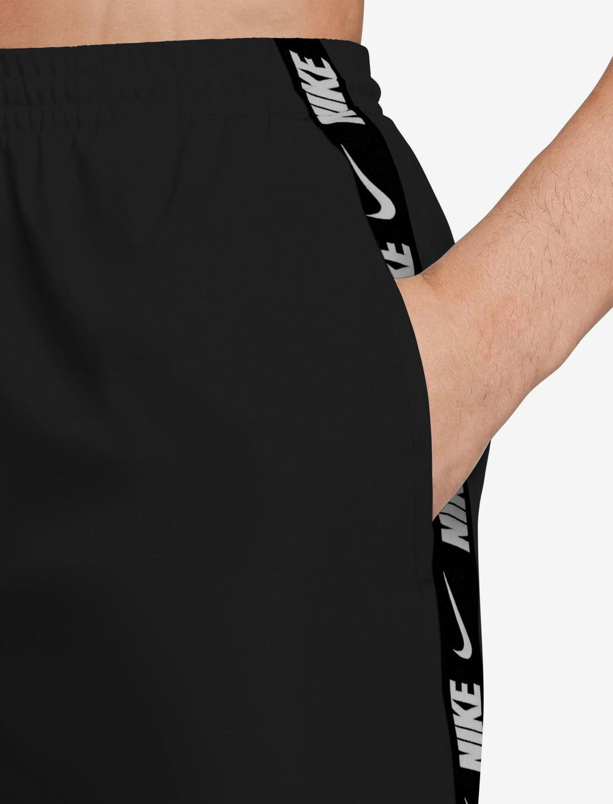 Nike Costume Boxer Swim Volley 5" Logo Tape Nero