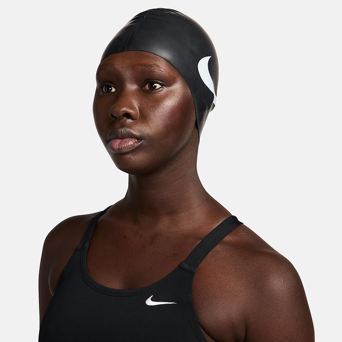 Cuffia Swim in Silicone - Nero