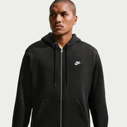 Felpa Club con Cappuccio e Zip Intera - Nero