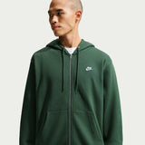 Felpa Club con Cappuccio e Zip Intera - Verde