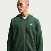 Felpa Club con Cappuccio e Zip Intera - Verde