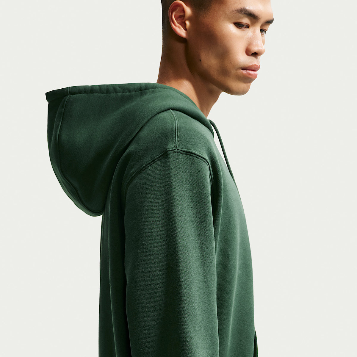 Felpa Club con Cappuccio e Zip Intera - Verde