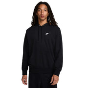 Nike Felpa Club French Terry con Cappuccio Nero