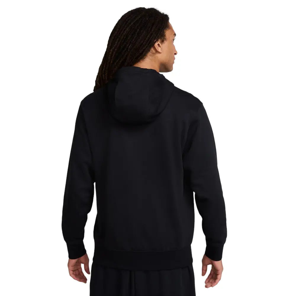 Nike Felpa Club French Terry con Cappuccio Nero