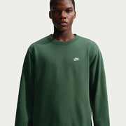 Felpa Club Girocollo in Fleece - Verde