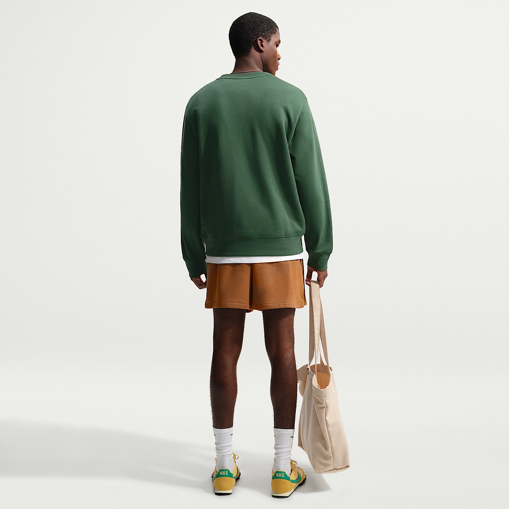Felpa Club Girocollo in Fleece - Verde
