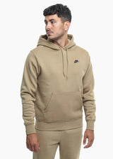 Felpa Club Pullover con Cappuccio - Beige