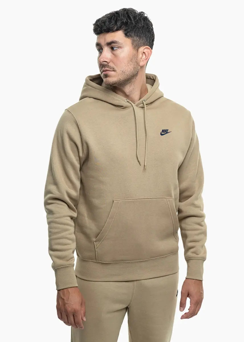 Felpa Club Pullover con Cappuccio - Beige