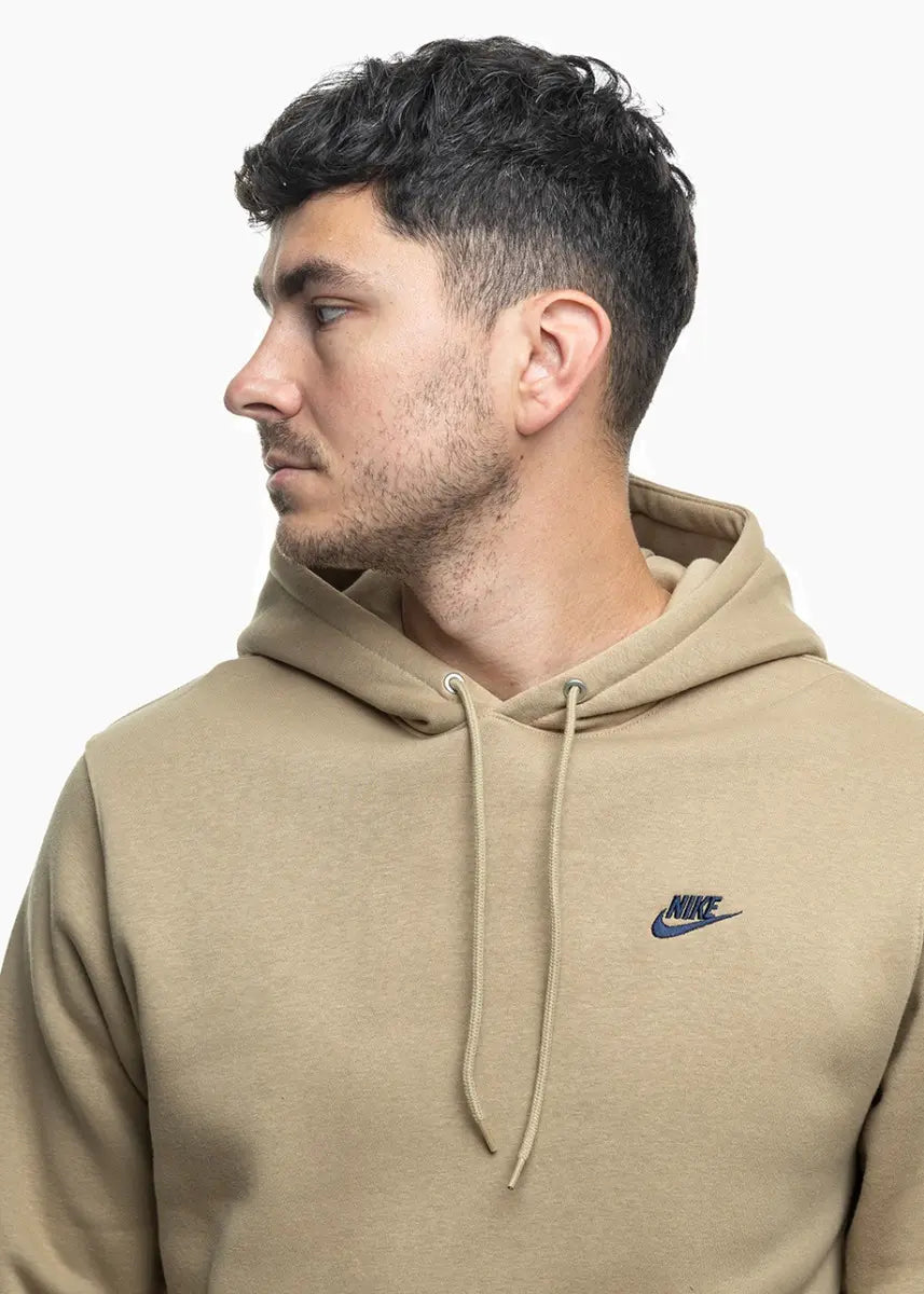 Felpa Club Pullover con Cappuccio - Beige