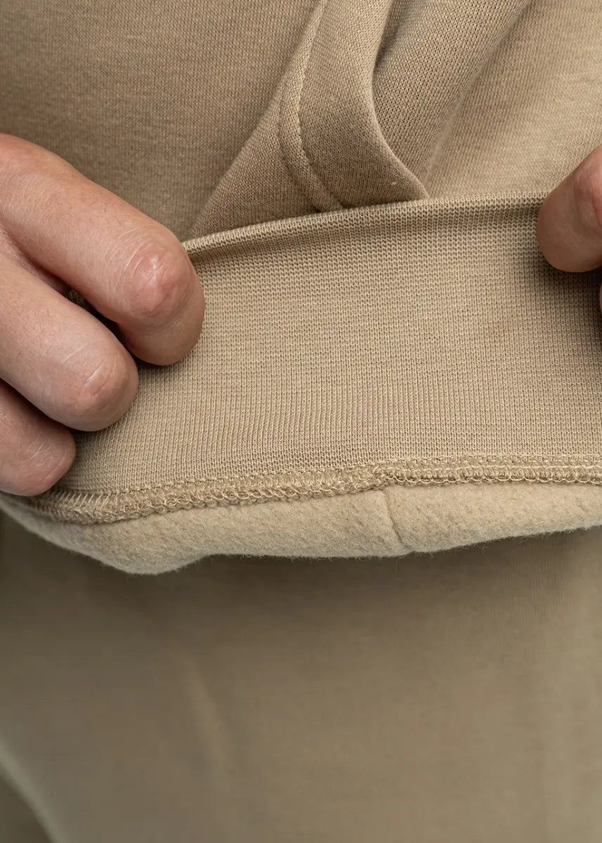 Felpa Club Pullover con Cappuccio - Beige