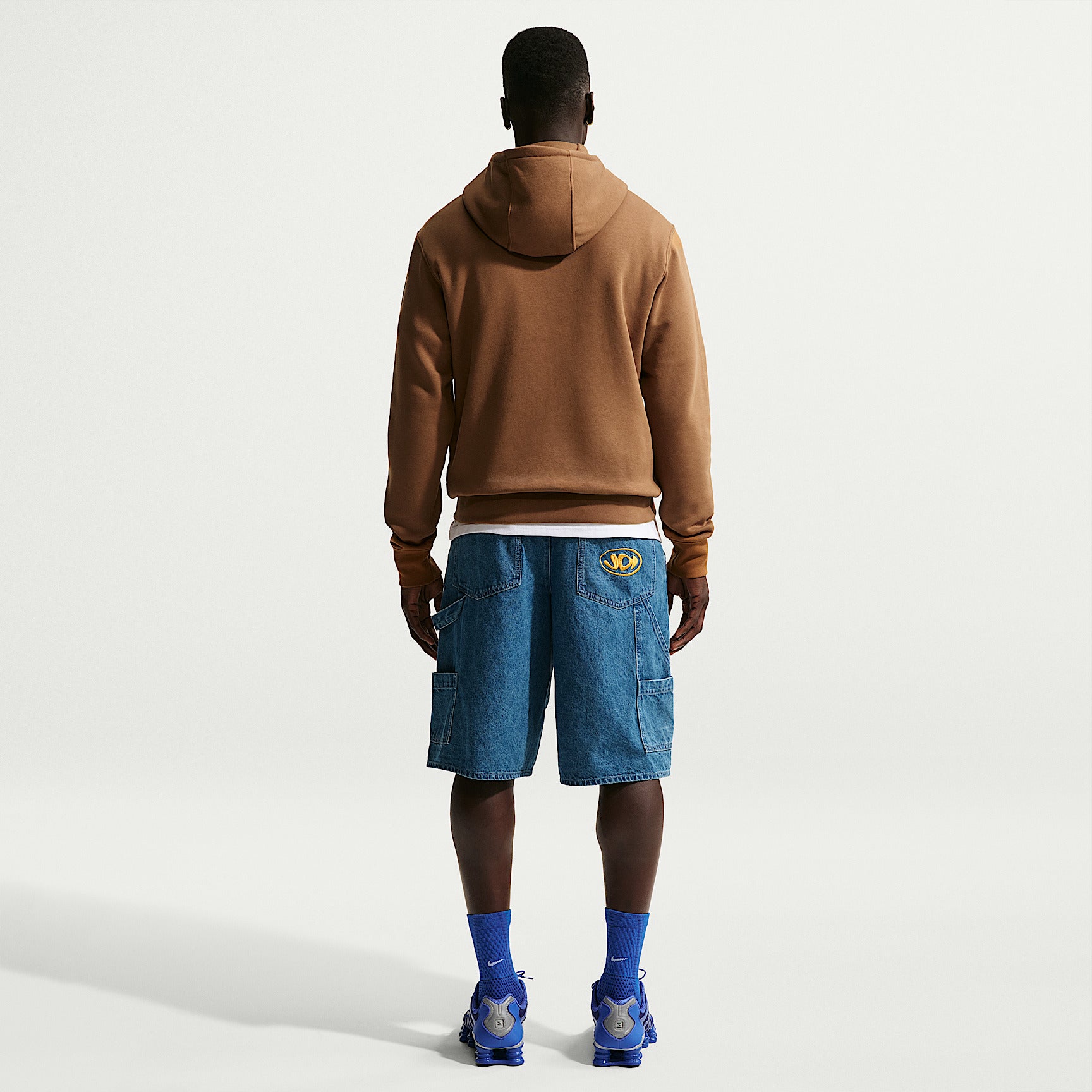 Felpa Club Pullover con Cappuccio - Marrone