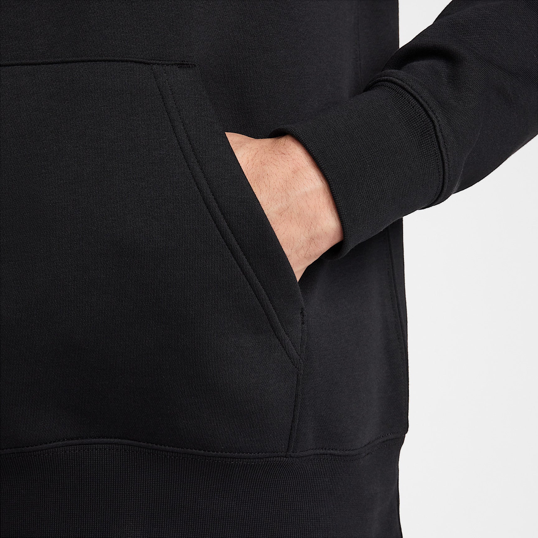 Felpa Club Pullover con Cappuccio - Nero