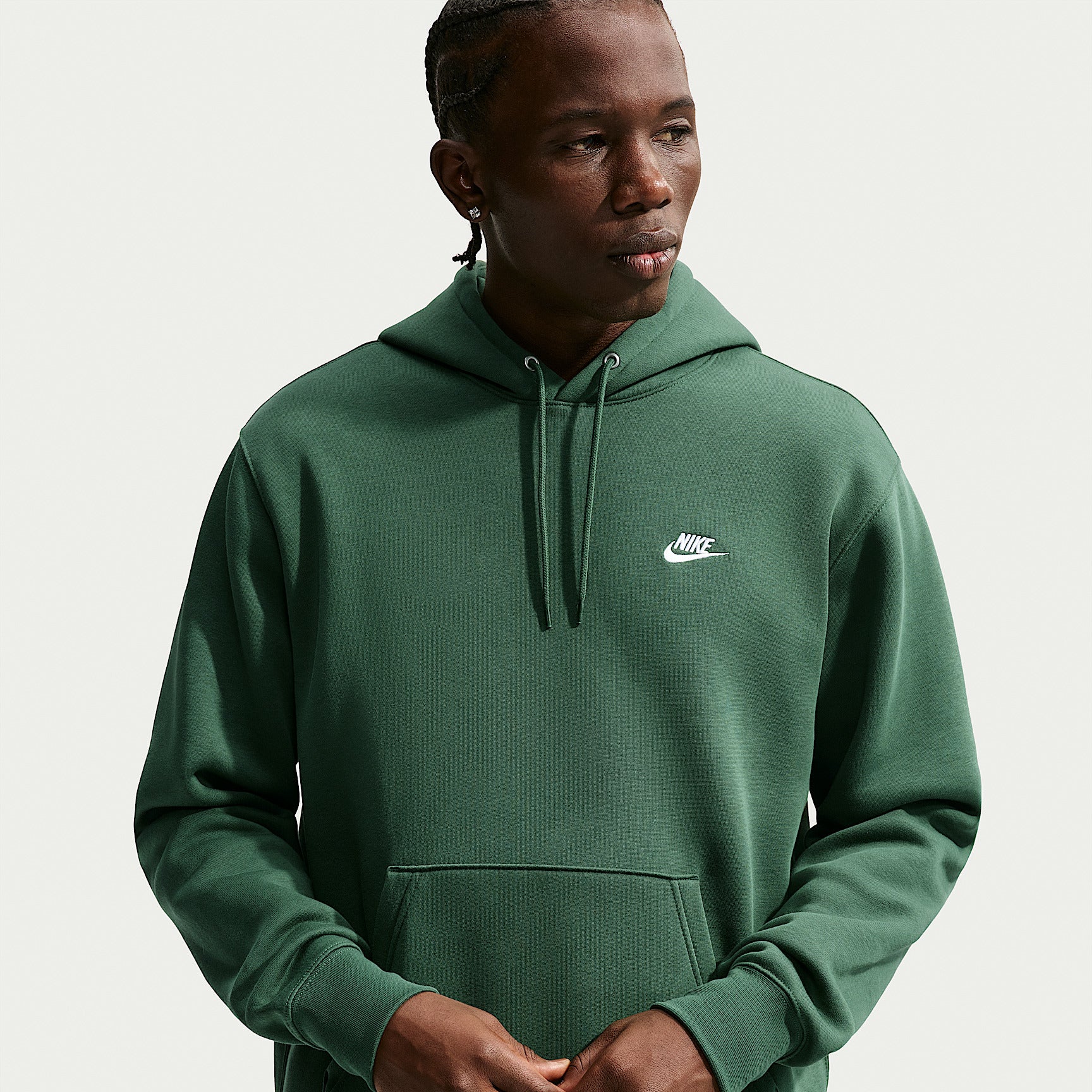 Felpa Club Pullover con Cappuccio - Verde