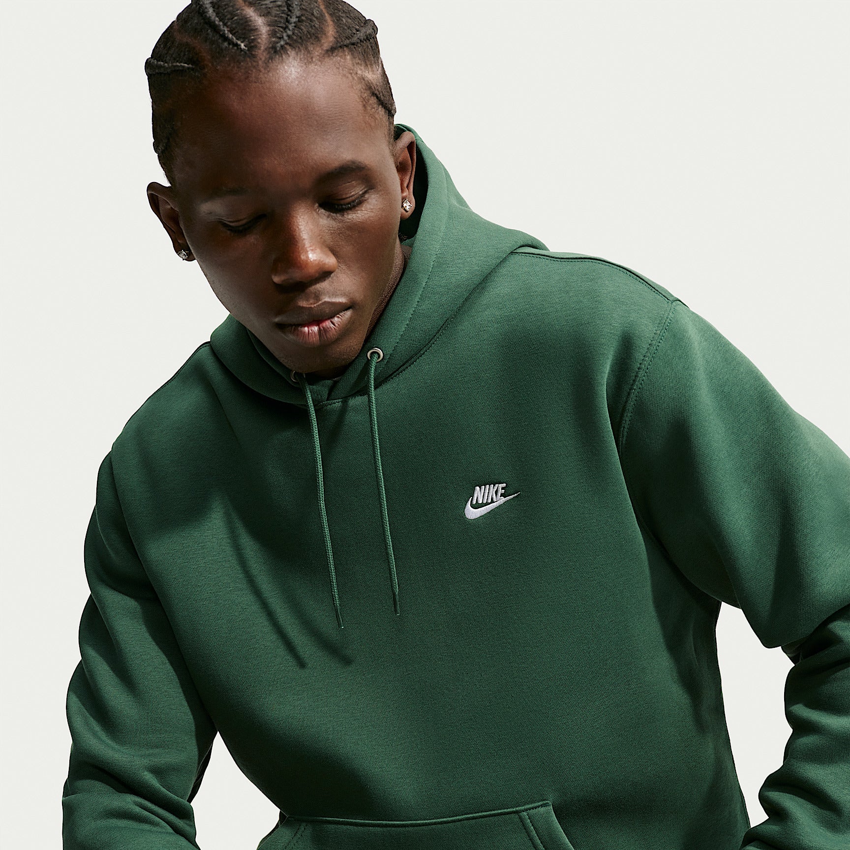 Felpa Club Pullover con Cappuccio - Verde