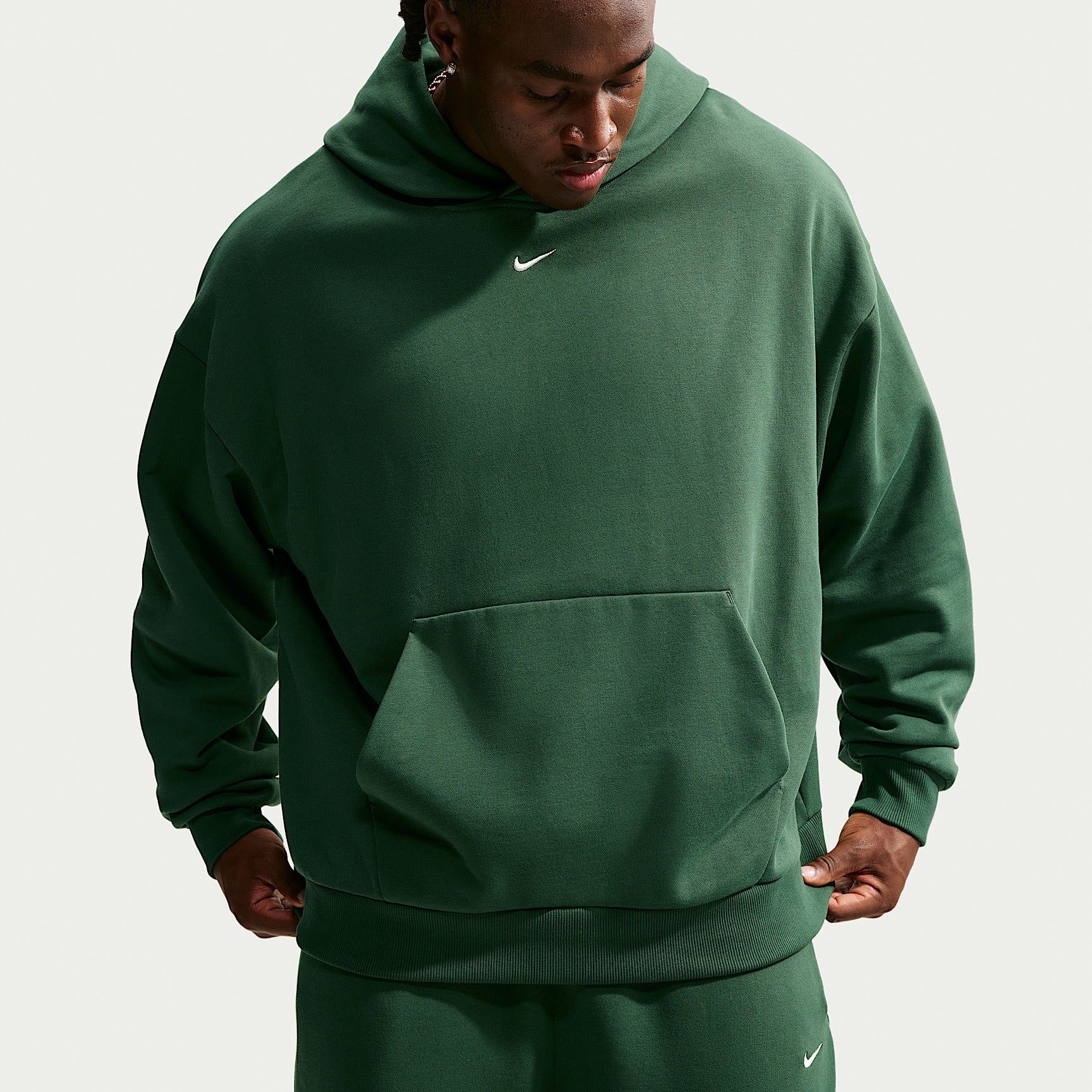 Felpa Club Pullover con Cappuccio - Verde