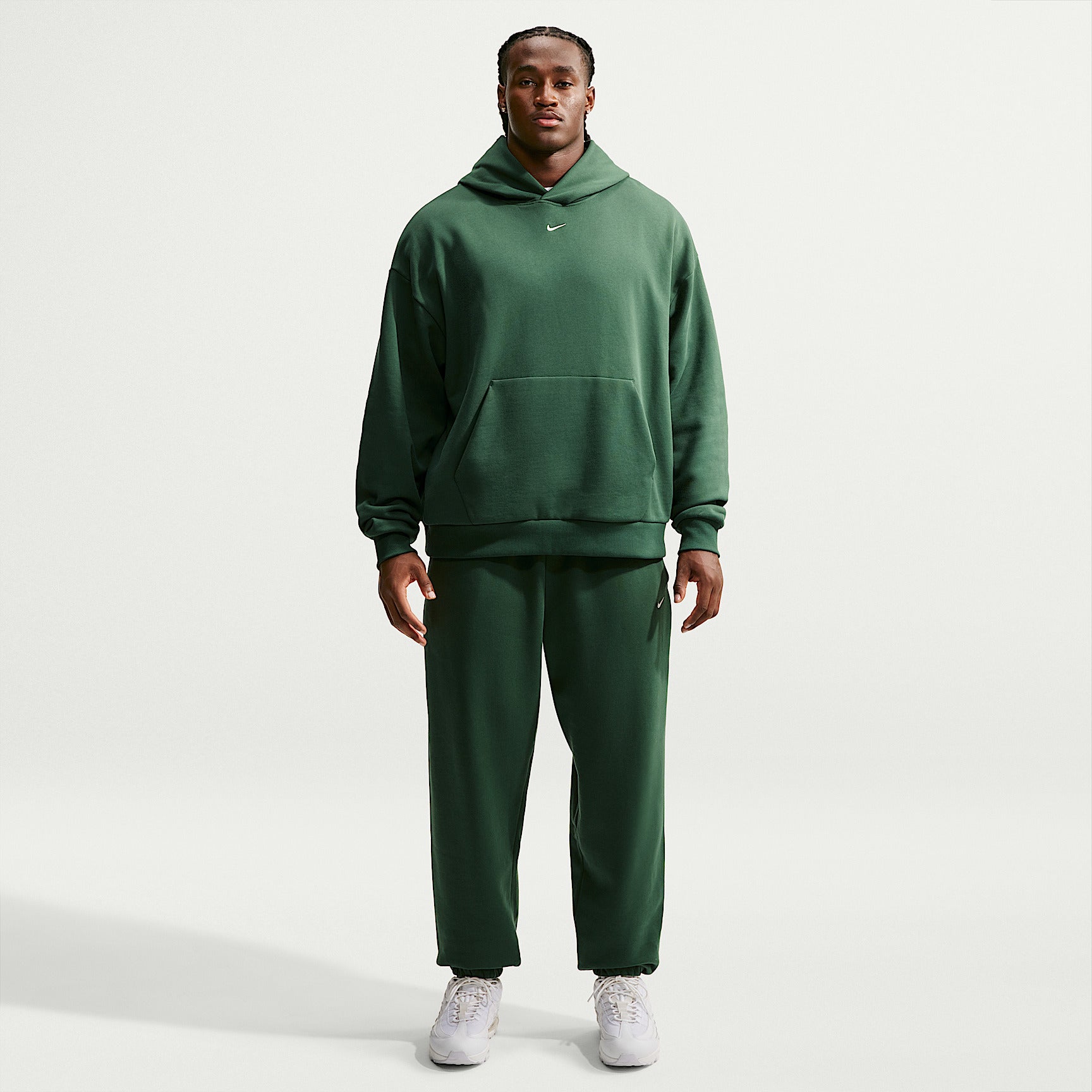 Felpa Club Pullover con Cappuccio - Verde