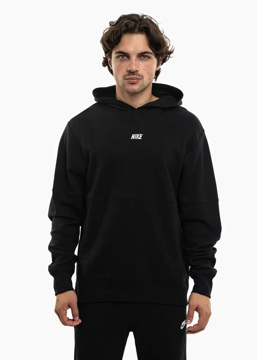 Felpa Club Varsity con Cappuccio - Nero