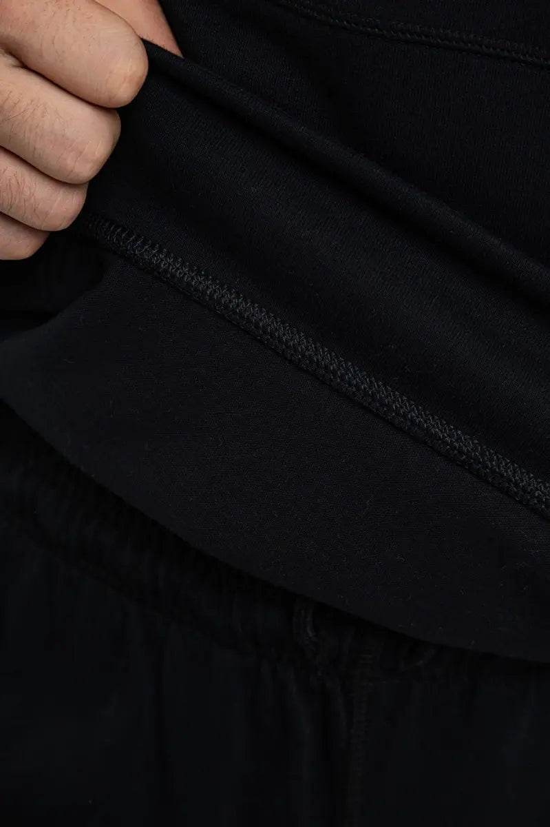 Felpa Club Varsity con Cappuccio - Nero