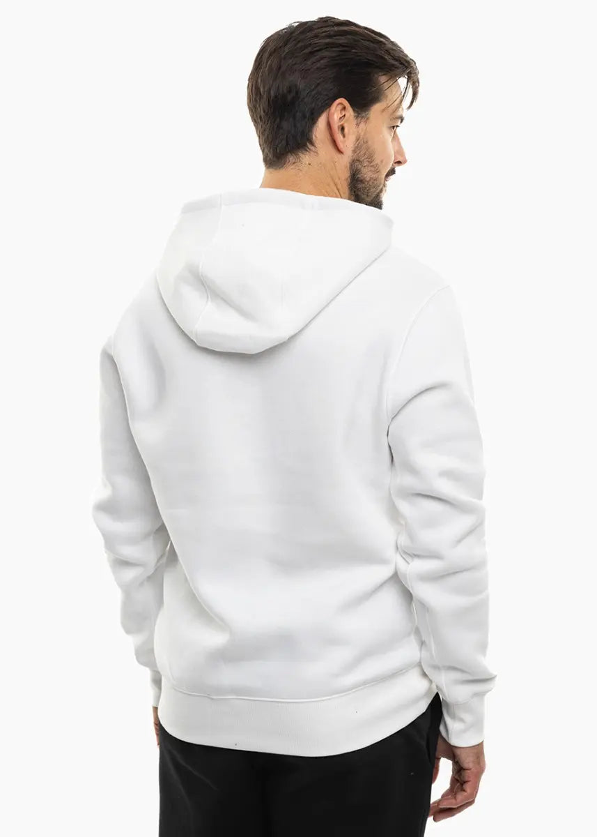 Felpa Park 26 Fleece con Cappuccio - Bianco